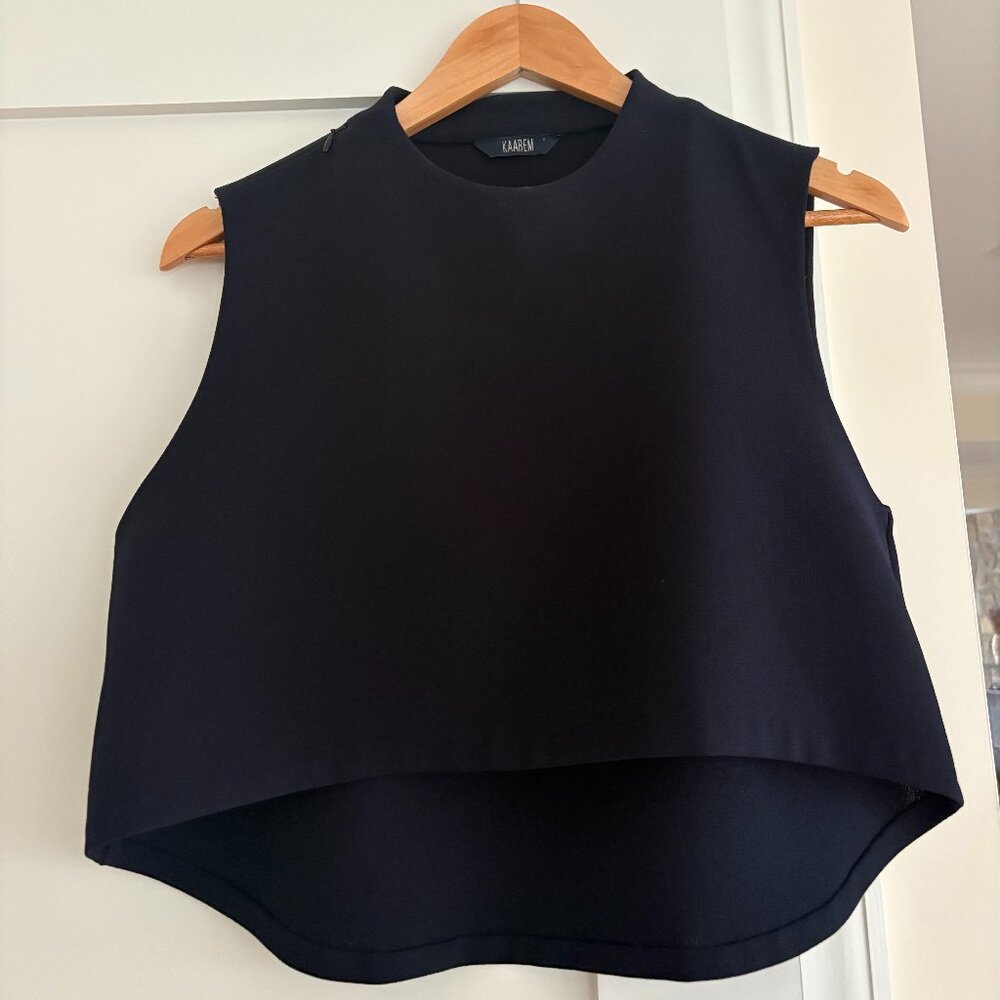 Wind Chime Raised Collar Crop Top